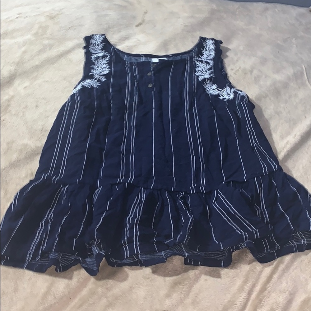 LC stripe navy tank - Picture 1 of 3